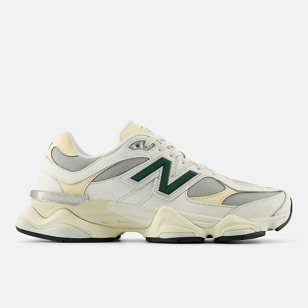 New Balance 9060 Shoes Sea Salt with Marsh Green and Calcium